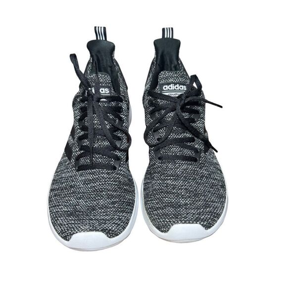 Adidas Black and White Sneakers cloud foam size 12 - Picture 3 of 5